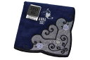 アナスイ タオルハンカチ タオル ハンカチ 1枚 レディース 綿 高級 ブランド ハイブランド ANNA SUI ネイビー ハート ローズ 刺繍 スカラップ レ...