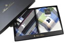 ブルックス ブラザーズ ハンカチ タオルハンカチ 2枚セット メンズ ブランド BROOKS BROTHERS 専用箱付 紺 ネイビー × 青 ブルー チェック...