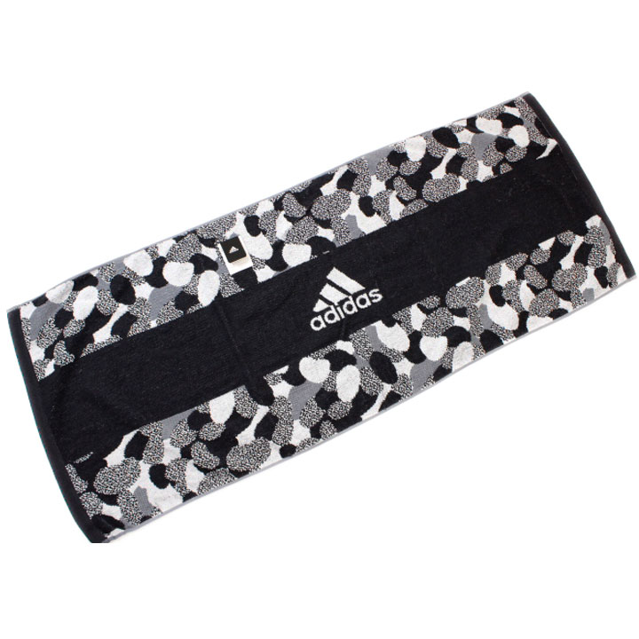 アディダス スポーツタオル タオル メンズ レディース ブランド adidas ロゴ カモフラージュ Agフレッシュ 黒 ブラック 10代 20代 30代 40...