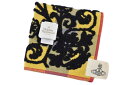ヴィヴィアン ウエストウッド タオルハンカチ 1枚 レディース ブランド Vivienne Westwood イエロー × グレー ブロック チェック 黒 フラ...
