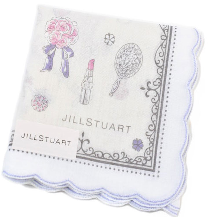 ジルスチュアート ハンカチ レディース 綿 高級 ブランド ハイブランド JILLSTUART クリーム イエロー コスメ フラワー スカラップ 女性 婦人 母の日 実用的 20代 30代 40代 50代 60代 70代 プレゼント ギフト おしゃれ かわいい 大人 可愛い ホワイトデー ポイント消化