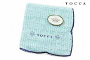 トッカ タオルハンカチ タオル ハンカチ 1枚 レディース 綿 高級 ブランド ハイブランド TOCCA フラワー 刺繍 ミント ブルー 女性 婦人 母の日 2...