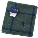 ポロ ラルフローレン タオルハンカチ タオル ハンカチ 1枚 メンズ 綿 ブランド ハイブランド POLO Ralph Lauren 緑 ネイビー グラフ チェ...