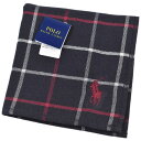 ポロ ラルフローレン タオルハンカチ タオル ハンカチ 1枚 メンズ 綿 ブランド ハイブランド POLO Ralph Lauren 黒 ブラック 白×赤 チェ...