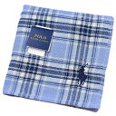 ポロ ラルフローレン タオルハンカチ タオル ハンカチ 1枚 メンズ 綿 ブランド ハイブランド POLO Ralph Lauren ブルー ネイビー 白 チェ...