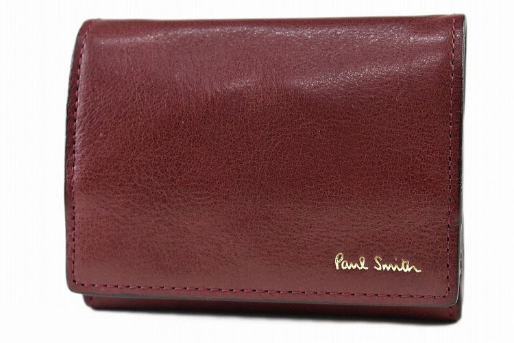 ポールスミス 財布 ミニ財布 コインケース カードケース メンズ ブランド Paul Smith サプルベジタン レザー フラップ 専用箱付 小銭入れ 赤 レッド 男性 紳士 本革 定期入れ パスケース PSQ040 父の日 【あす楽】