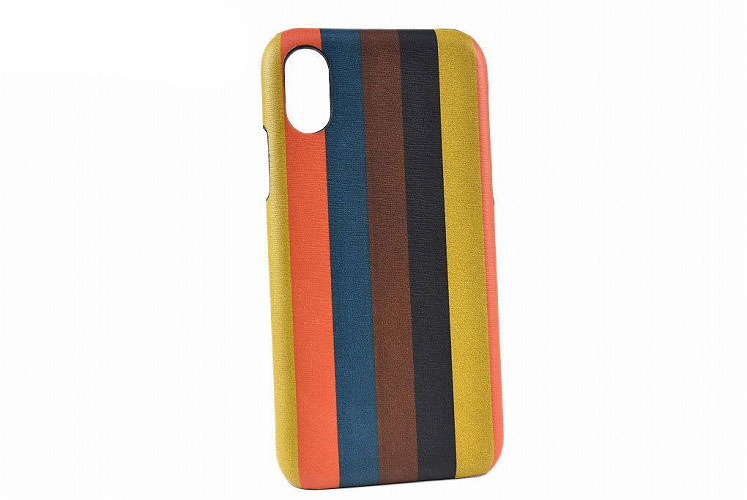 ポール・スミス スマホケース  メンズ ポールスミス スマホケース iphoneケース メンズ ブランド Paul Smith ブライトストライプ 専用箱付 マルチカラー iPhoneX iPhoneXS 男性 紳士 PSQ220 【あす楽】