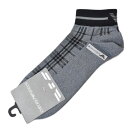 エンポリオ アルマーニ 靴下 1足 ショートソックス メンズ ブランド EMPORIO ARMANI スニーカーソックス チェック バック ロゴ グレー 黒 ブ...