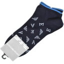エンポリオ アルマーニ 靴下 1足 ショートソックス メンズ ブランド EMPORIO ARMANI スニーカーソックス ロゴ ネイビー 紺 25-27cm 男性 紳士 カジュアル アンクルソックス 20代 30代 40代 50代 60代 プレゼント ギフト おしゃれ 父の日 ポイント消化(4)