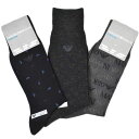 エンポリオ アルマーニ 靴下 3足セット メンズ ブランド EMPORIO ARMANI 25-27cm 男性 紳士 カジュアル ビジネス ビジネスソックス 2...