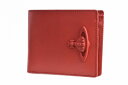ヴィヴィアンウエストウッド 財布（メンズ） ヴィヴィアン ウエストウッド 二つ折り 財布 メンズ ブランド Vivienne Westwood フラップ 箱無 ラバーカラー オーブ 赤 レッド 男性 紳士 本革 VWK463 訳あり 【あす楽】