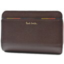 中古品 訳あり ポールスミス キーケース コインケース 二つ折り ラウンドファスナー メンズ ブランド Paul Smith ブライトストライプトリム 専用箱付...