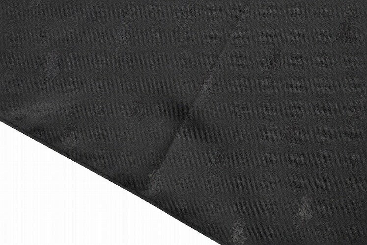 ポロ ラルフローレン 雨傘 折りたたみ 傘 メンズ ブランド POLO Ralph Lauren 織ロゴ デザイン 黒 ブラック 60cm 男性 紳士 【あす楽】