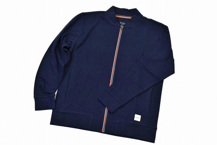 ポール・スミス トップス メンズ ポールスミス ルームウェア メンズ ブランド Paul Smith ジップアップ マルチカラージップ 長袖 ホームウェア トップス M L LL 紺 ネイビー 男性 紳士 父の日 【あす楽】