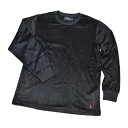 ポロ ラルフローレン 長袖 Tシャツ カットソー メンズ ブランド POLO Ralph Lauren ルームウエア ブラッシュド ベロア クルーネック ポロ ...