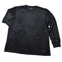 ポロ ラルフローレン 長袖 Tシャツ カットソー メンズ ブランド POLO Ralph Lauren ルームウエア ブラッシュド ベロア クルーネック ポロ ...