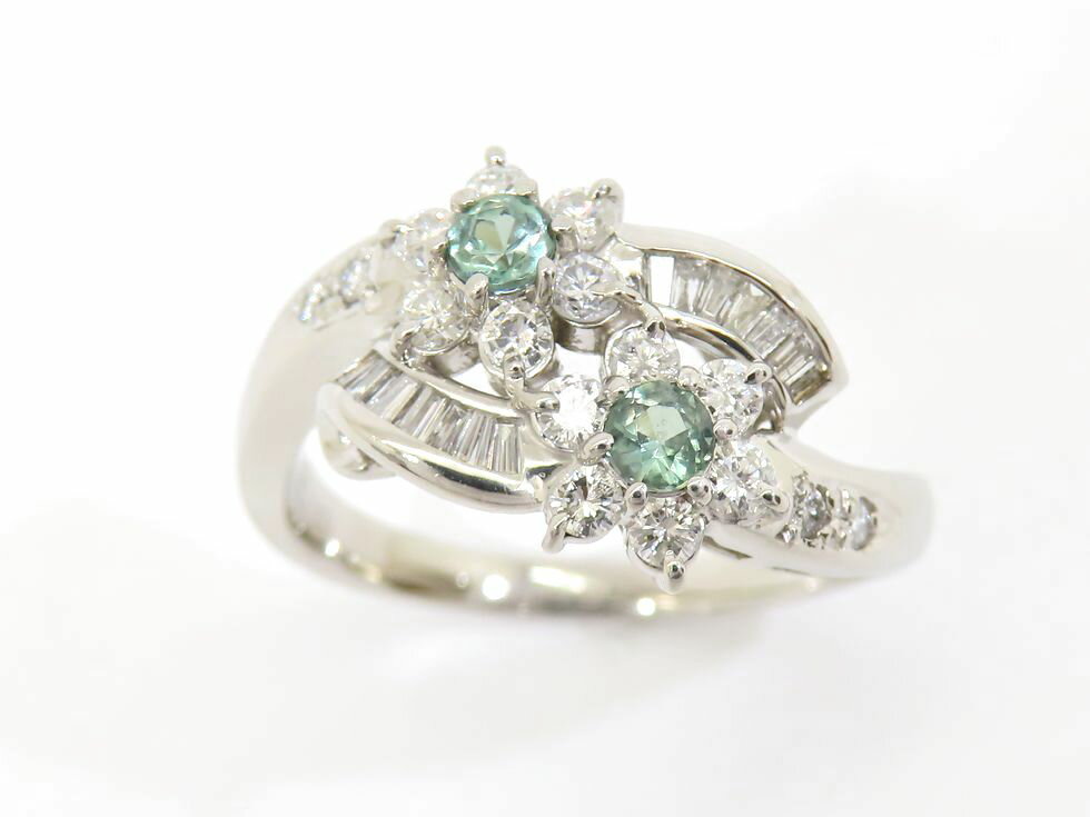 【中古】Pt900クリソベリル0....