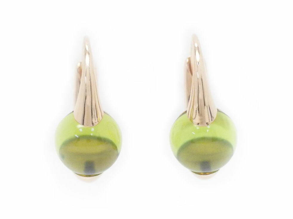 ポメラート POB0040 K18PG ペリドット 3.3ct×2 マーマ ノン マーマ ピアス【新宿店】【中古】のサムネイル