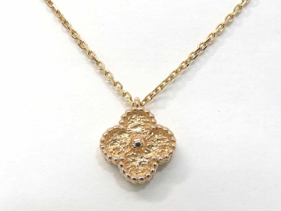 ヴァンクリーフ＆アーペル K18RG スウィート アルハンブラ ペンダント ネックレス 【池袋店】【中古】のサムネイル