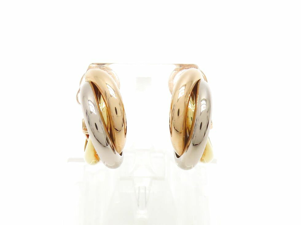 【新着】カルティエ 80083231 K18YG/PG/WG トリニティ イヤリング クラシックモデル ピアス【池袋店】【中古】のサムネイル