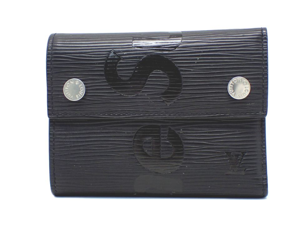 ルイ・ヴィトン M67711 エピ ノワール LV×Supreme チェーンウォレット 財布【新宿店】【中古】(4)