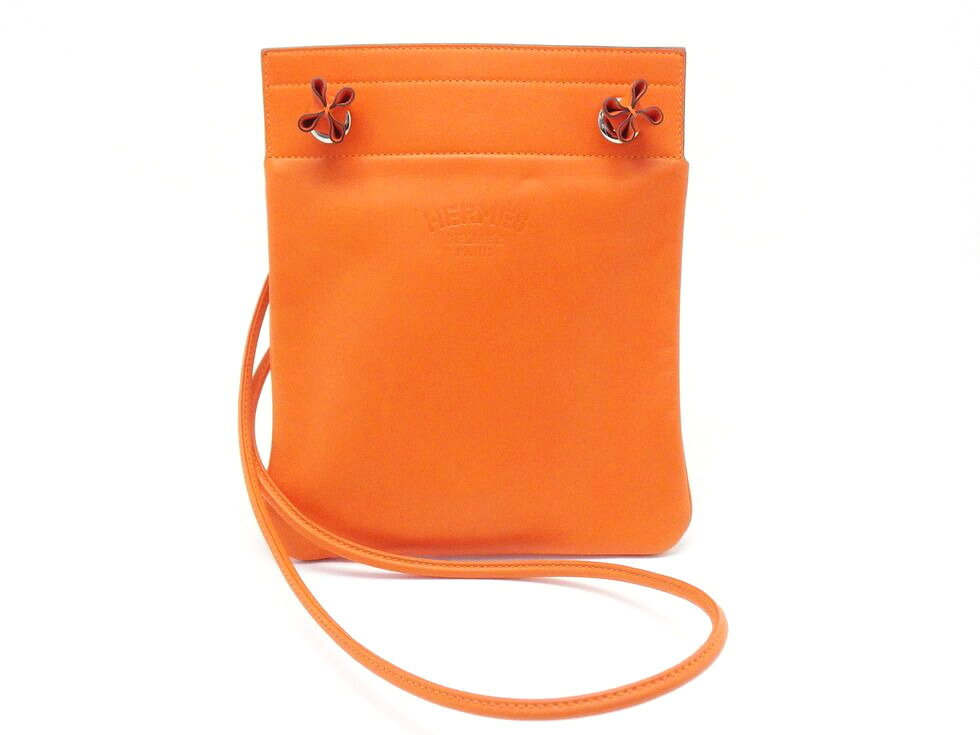 エルメス ヴォー・スイフト オレンジ×SV金具 Y刻印 サック アリーヌ ミニ ショルダーバッグ 【新宿店】【中古】のサムネイル