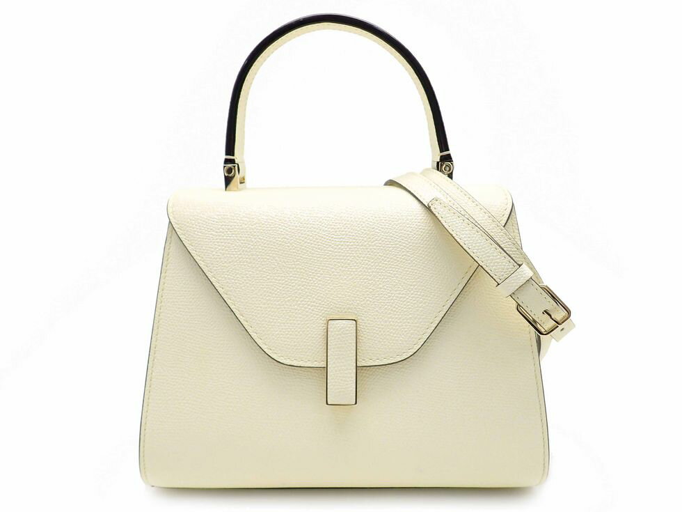 ヴァレクストラ V5E36-028-000W-OC ソフトカーフスキン ホワイト ミニ イジイデ 2WAYバッグ 【新宿店】【中古】のサムネイル