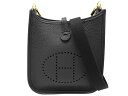 エルメス トリヨンクレマンス ブラック×GD金具 W刻印 エブリン TPM アマゾン ショルダーバッグ 【新宿店】【中古】