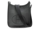 エルメス トリヨンクレマンス ブラック×SV金具 W刻印 エブリン TPM アマゾン ショルダーバッグ 【新宿店】【中古】