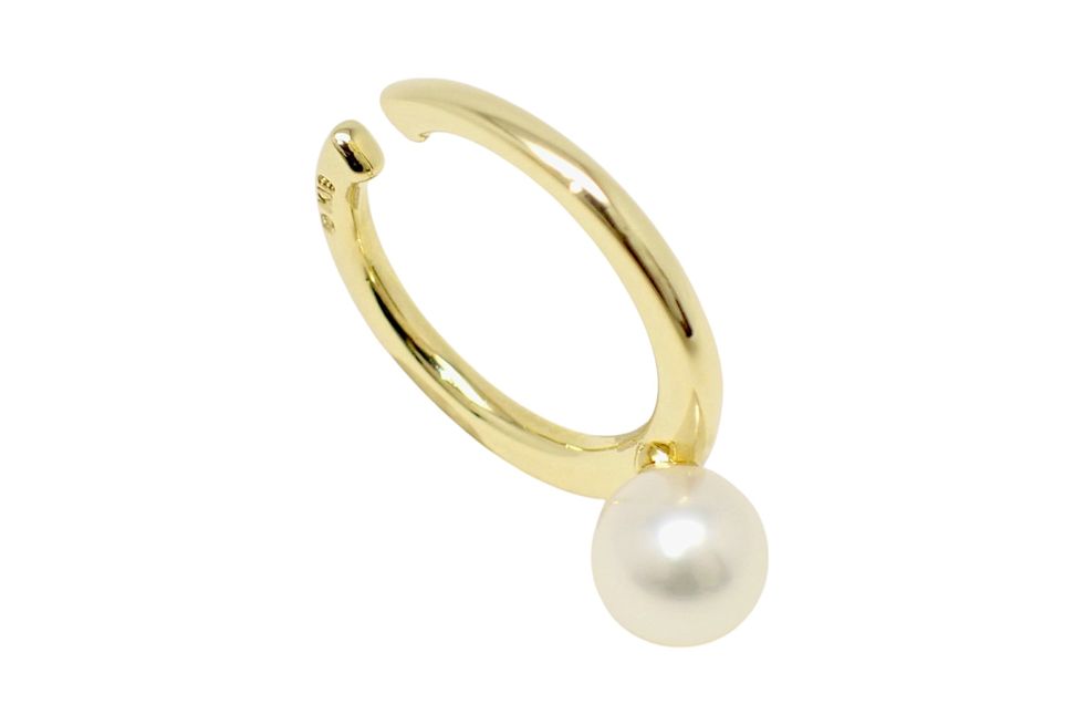 ミキモト K18YG 1Pアコヤ真珠約5.5mm 片耳用イヤーカフ【新宿店】【中古】【新着】のサムネイル