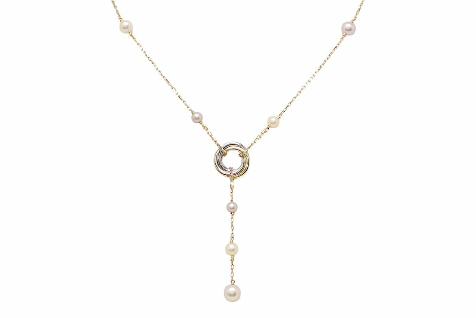 【中古】カルティエK18YG/WG...