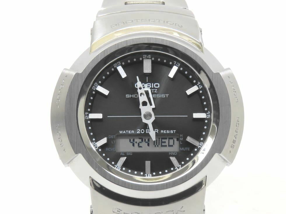 カシオ AWM-500D-1AJF G-SHOCK FULL METAL SS 樹脂 タフソーラー メンズ時計 【池袋店】【中古】