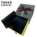 【SALE】【リボン付きギフトBOX】タケオキクチ上質！ 絹100％ ストライプ ネクタイ 【名刺入れ付き】【TAKEO KIKUCHI】ネイビーグリーン【 誕生日 お祝い 餞別 ギフト 無料 】プレゼントに最適！ ブランド set 00031　セットa