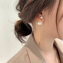 ピアス パーツ ダブルパール リング チェーン ゴールドキャッチ スタンド レディース 人気 女性 ジュエリー アクセサリー かわいい おしゃれ ウエディング 結婚式 ブライダル お呼ばれ パーティー 二次会 披露宴 成人式 卒業式 花嫁 フォーマル プレゼント お嬢様 誕生日