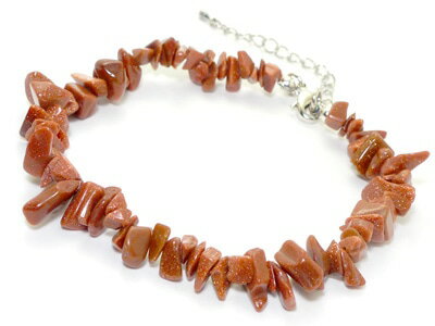 【2時間全品半額クーポン！20時から21時59分まで】 ゴールドストーン アンクレット パワーストーン レディース メンズ さざれ アクセサリー さざれ石 アジャスター付き 長さ調節可能 フリーサイズ 男性用 女性用