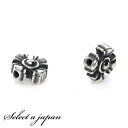 「2個」 シルバー925 メタルビーズスペーサー 7mm クロス シルバー ハンドメイド アクセサリーパーツ 材料 シルバーパーツ 銀色 アクセサリー パーツ ...