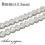 【ほぼ全品P20倍！5月6日まで】 「1連 15cm」 水晶 64面カット 8mm パワーストーン バラ売り 天然石 パワーストーン 連売り ビーズ 穴あき ばら売り アクセサリー パーツ ハンドメイド アクセサリーパーツ 材料 天然石ビーズ パワーストーンビーズ