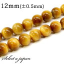 【ほぼ全品P10倍!8月17日まで】 「1連 15cm」 AAA ゴールデンタイガーアイ 12mm パワーストーン バラ売り 天然石 パワーストーン 連売り ビーズ 穴あき ばら売り アクセサリー パーツ ハンドメイド アクセサリーパーツ 材料 天然石ビーズ パワーストーンビーズ