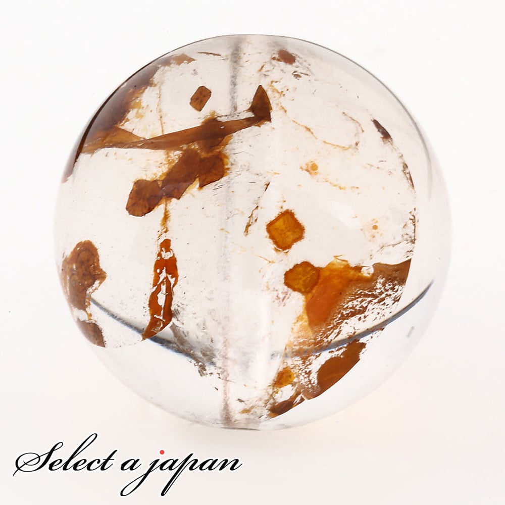 【ほぼ全品P20倍!12月3日19時59分まで】 「1点もの 現品」 1粒売り 天然 オーラクォーツ ブラジル産 14mm パワーストーン バラ売り 天然石 パ...