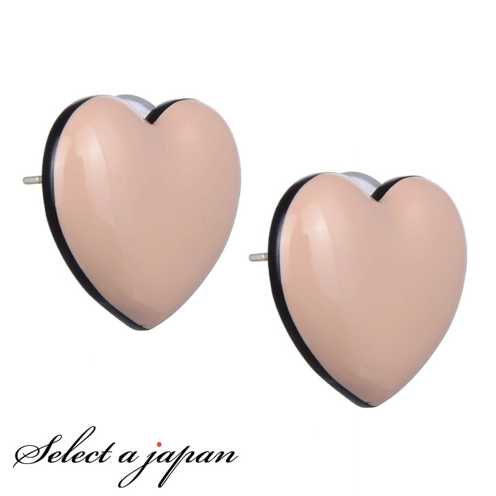 【2時間全品半額クーポン！11月20日20時から21時59分まで】 ピアス レディース ハート 大ぶり ピンク ジュエリー アクセサリー シンプル カジュアル 大人 ワンポイント 女性用 上品 ゴージャス エレガント プレゼント ギフト