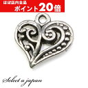 【ほぼ全品P20倍!5月6日まで】 チャーム スカシハート シルバー ハンドメイド アクセサリーパーツ 材料 銀色 アクセサリー パーツ ハンドメイドパーツ ペ...