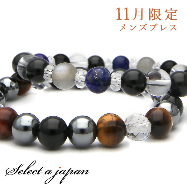 【SALE!】 「11月限定メンズ月替り」 パワーストーン ブレスレット 天然石 メンズ 数珠 アクセサリー メンズブレスレット パワーストーンブレスレット 天...