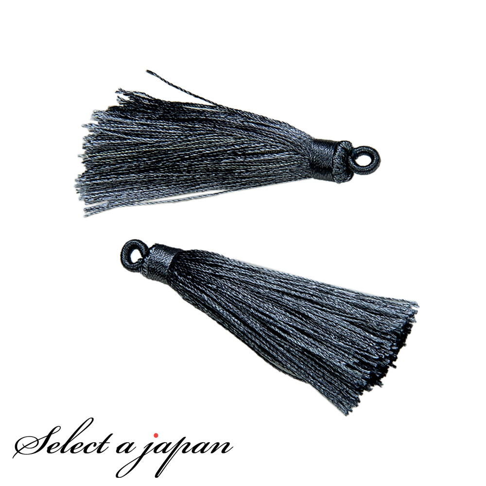 【SALE!】 「2個入り」 タッセル グレー 6cm ハンドメイド パーツ アクセサリーパーツ 材料 アクセサリー ハンドメイドパーツ 灰色 アクセサリー パ...