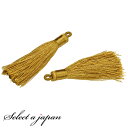 【エントリー&3点購入でP10倍!】 「2個入り」 タッセル ゴールド 6cm ハンドメイド パーツ アクセサリーパーツ 材料 アクセサリー ハンドメイドパーツ...