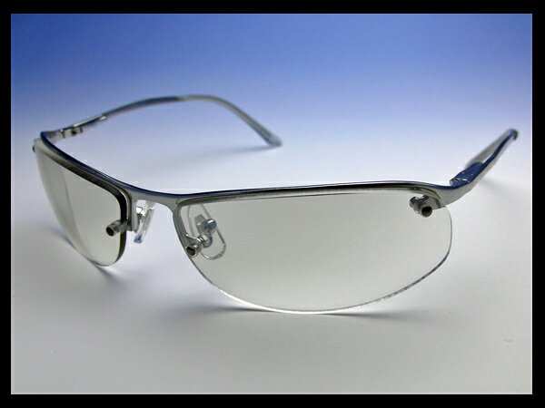 送料無料◆ハーフリムサングラス◆スモークハーフミラー4703◆UVカット99%