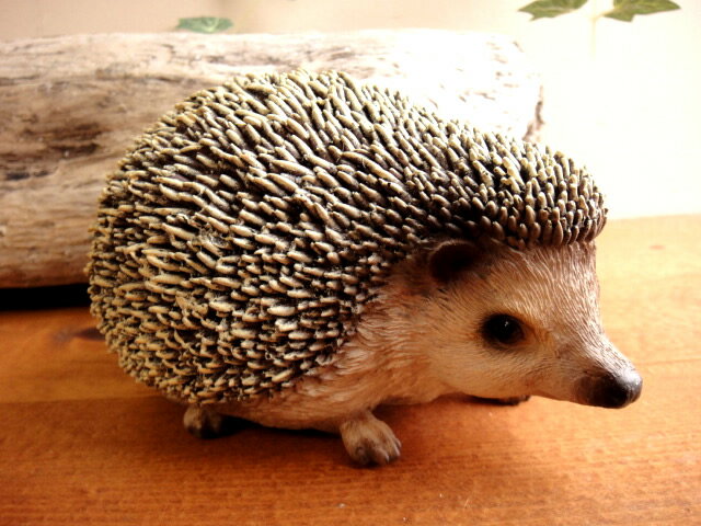 Rakuten - ☆【ハリネズミ】リアルなアニマル貯金箱　ペットバンク　HEDGEHOGやまあらしオブジェ置物雑貨通販【RCP】