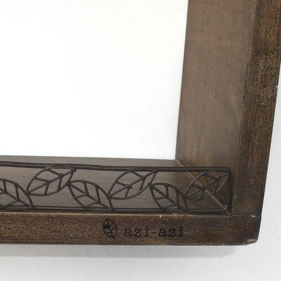 ☆飾り棚スパイスラックに♪素朴な風合いフック付き 2段シェルフ リーフ ナチュラルアンティーク系雑貨通販【RCP】 [2]