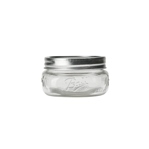 ★Ball Mason Jar Wide mouth elite 8oz clear/ボールメイソンジャー "ワイドマウスエリート8ozクリアークリアー/ケーキジャーサラダジャー【RCP】