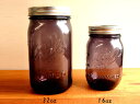 ☆即納☆BALL社メイソンジャー限定パープル　レギュラーマウス16oz480ml　Mason jar RegularMOUTH 正規品ジャーサラダボール密閉容器雑貨通販ビンテージ風【RCP】