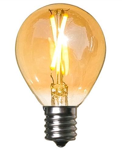 Ball - ☆最安値挑戦中★LED ボール型電球　E17口金　アンバー G45型　個性的なレトロなフィラメント電球◆モダン　アンティーク型　ヴィンテージランプ　1灯裸電球